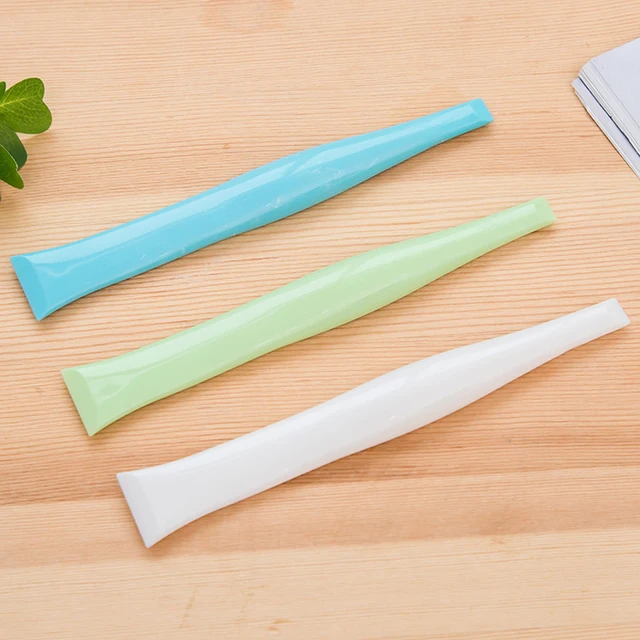 kitchen gas stove double-end cleaning scraper creative multifunctional decontamination slot scraping small tank detergent stains 3