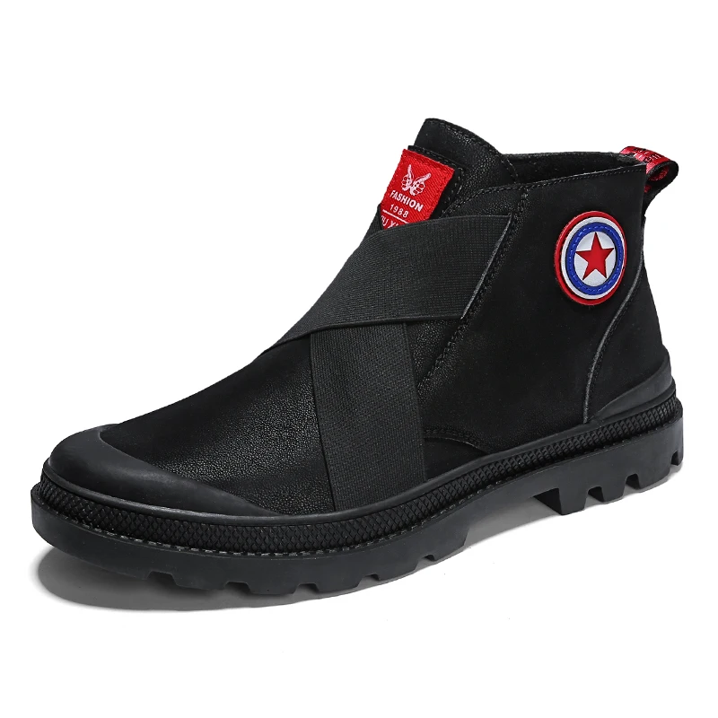 Fotwear/мужские ботинки Классические уличные кожаные ботильоны Мужская