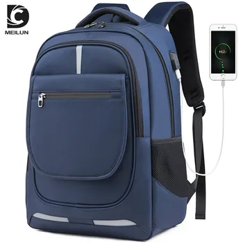 

NEW 17 inch Laptop Backpack For Men Large Capacity Water Repellent Functional Rucksack with USB Charging Port Travel Backpacks