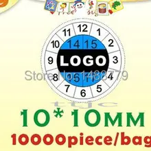 И дизайн, хрупкие бумажные этикетки, гарантийные наклейки, этикетка времени, печать этикеток, этикетка на заказ 10*10 мм