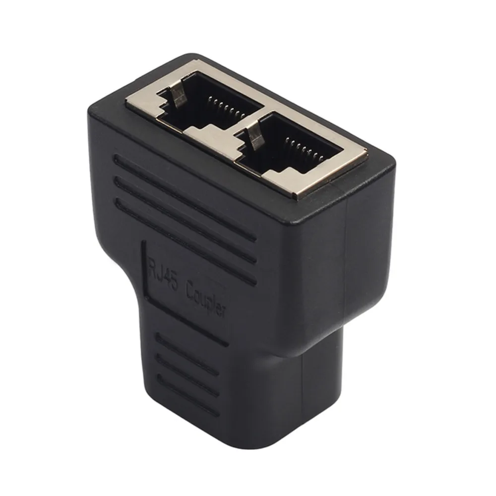 New-RJ45-Splitter-Adapter-1-to-2-Dual-Female-Port-CAT5-CAT-6-LAN-Ethernet-Sockt