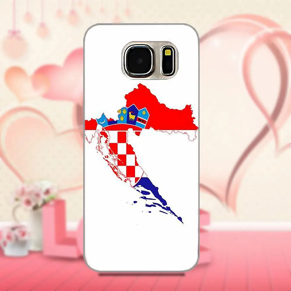 Oedmeb хорватский флаг для Galaxy A3 A5 A7 J1 J3 J5 J7 2016 2017 S5 S6 S7 S8 S9 edge Plus красивые аксессуары