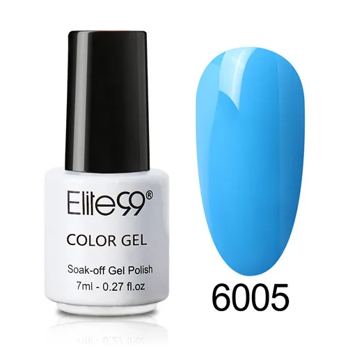 Elite99, белый флакон, 7 мл, одношаговый Гель-лак для ногтей, дизайн ногтей, УФ светодиодный лак, отмачиваемый, Гель-лак для наращивания ногтей - Цвет: 6005
