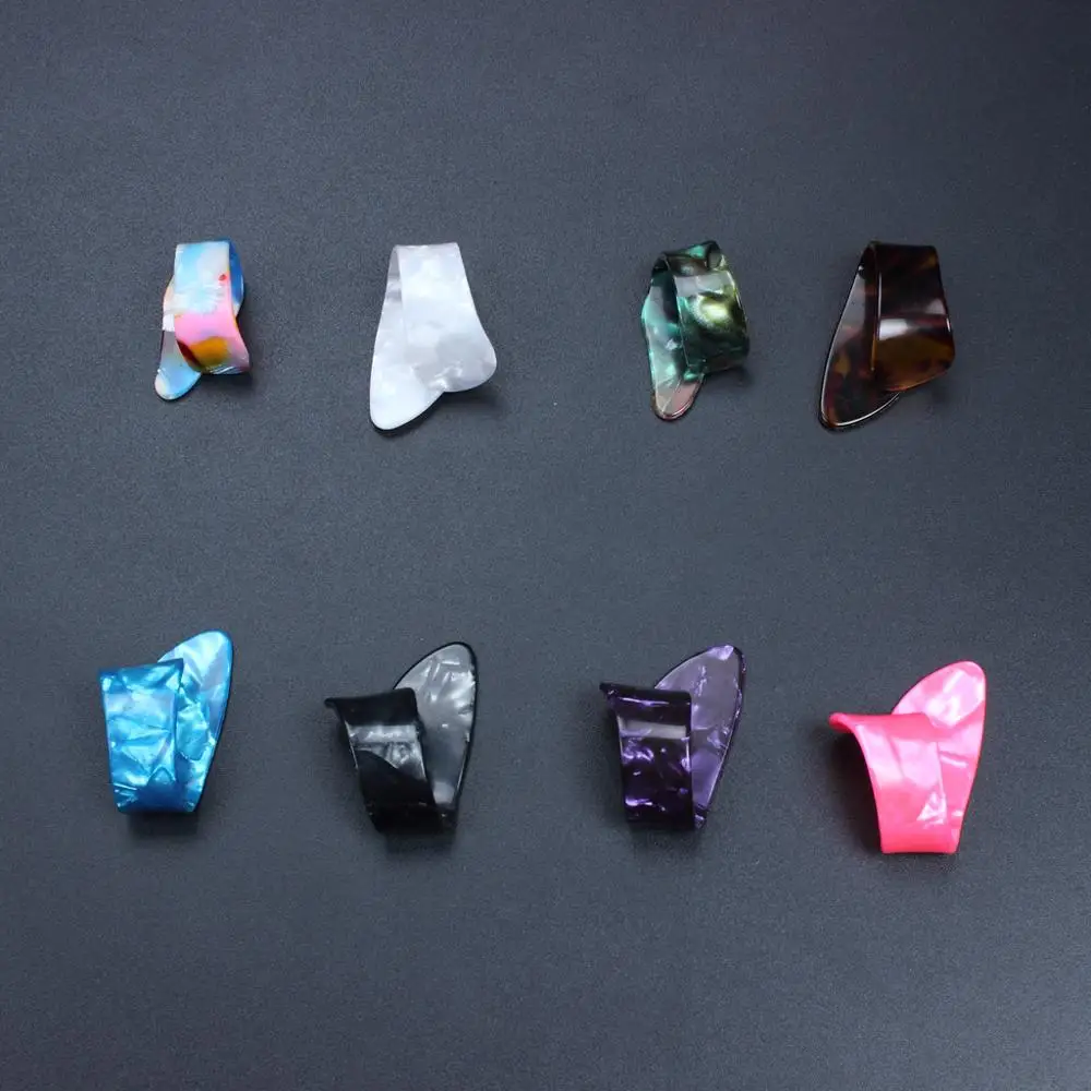 

8 Pieces /Lot Finger Thumb Guitar Picks Giutars Plectrums Alice Guitar Accessories With Case Colors Random ES1483