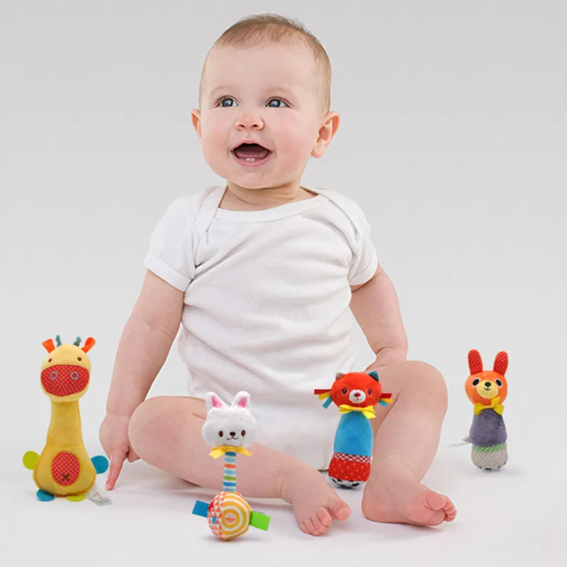 baby boy toys crib mobile bed hanging infant baby toys 0-12 Months cloth rattle appease Bed Bell Animal plush toy for stroller