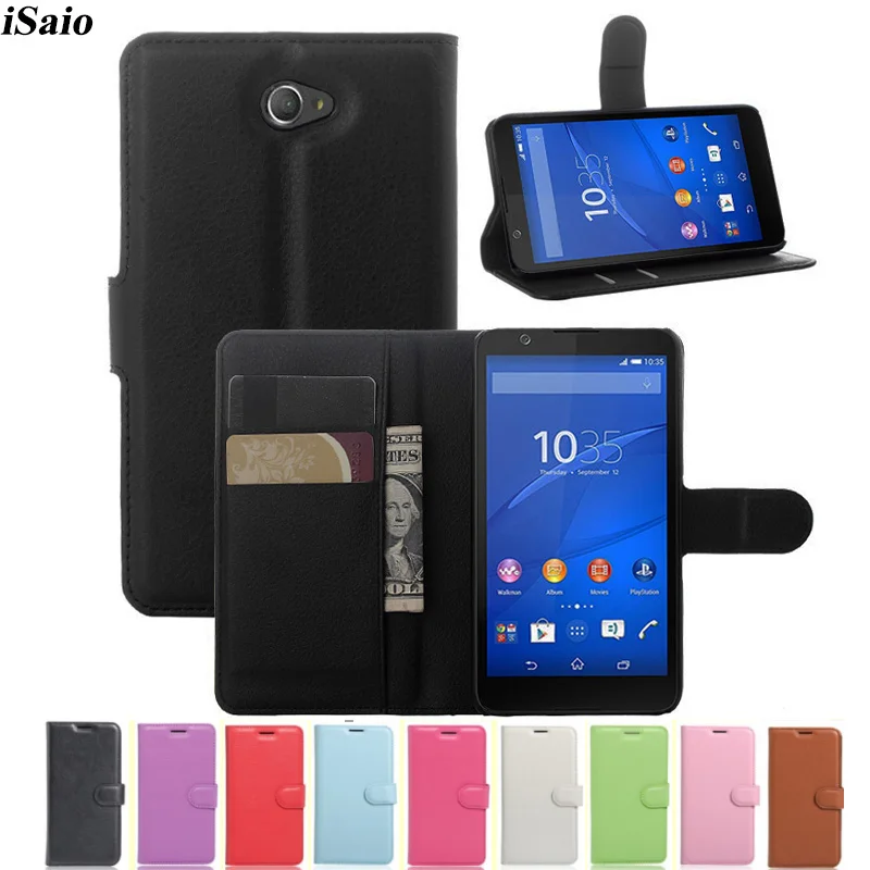 

For Sony Xperia E4 Wallet Case Flip Leather Cover For Sony E4 Dual E2014 E2015 E2114 E2115 E2124 E Phone Case TPU Shell Capa
