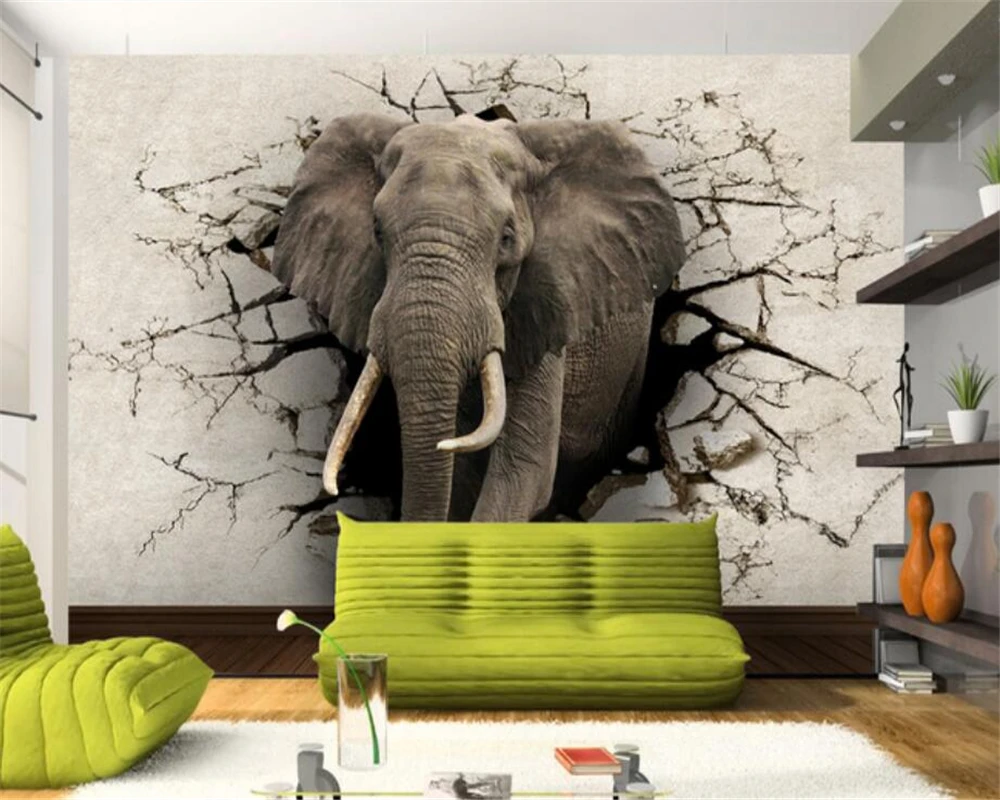 Beibehang 3d wallpaper elephant mural TV wall background wall living room bedroom TV background mural wallpaper for walls 3 d Beibehang 3d wallpaper elephant mural TV wall background wall living room bedroom TV background mural wallpaper for walls 3 d