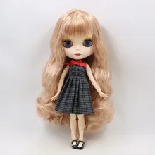 ICY factory шарнирная кукла blyth toy JOINT body волосы цвета шампанского матовое лицо белая кожа подарок для девочки 1/6 30 см
