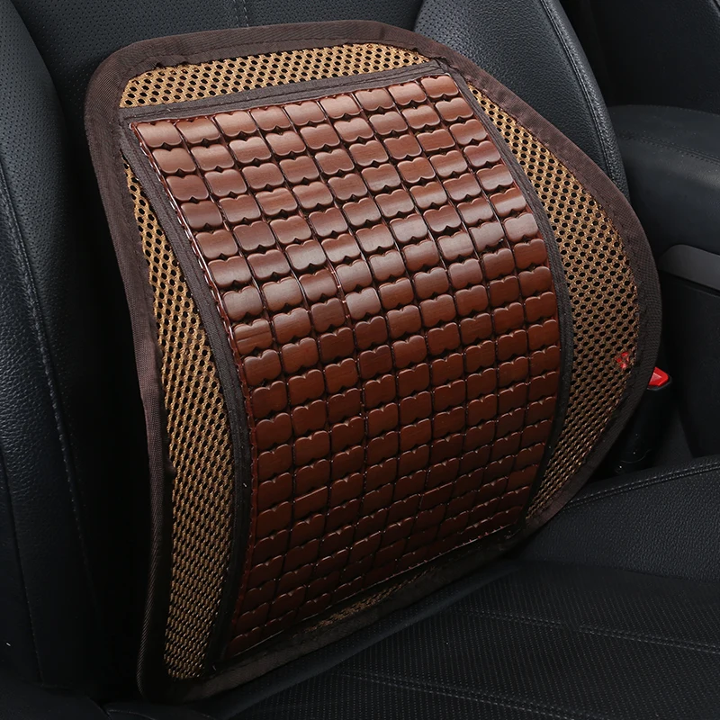 Универсальный fit автомобилей бамбук сиденье поддержки талии подушка для лета cool