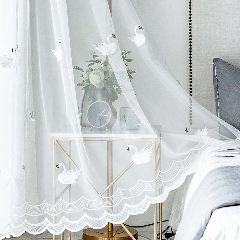 BEST OF BEST STORE 100cm x 270cm Chiffon Gauze Wall Room Divider Floral Printed Door Window Balcony Blackout Curtains Bedroom Panels Drapes AZURE