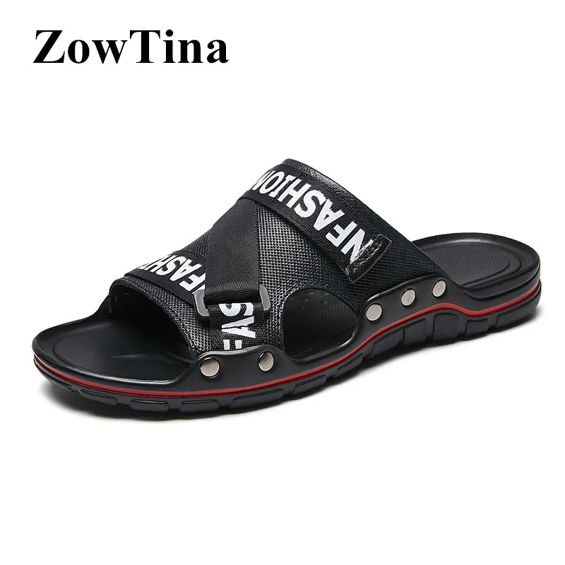 leather belt slippers