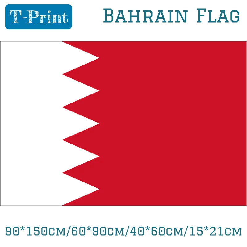 

Free shipping 90*150cm/60*90cm/40*60cm/15*21cm Bahrain Flag Bahraini Banner For World Cup / National Day