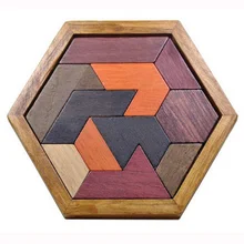 Детские головоломки деревянные головоломка Танграм/доска деревянные геометрические формы образовательные головоломки для детей игрушки