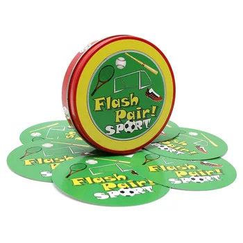 

flash pair sports board game for spot kids family fun with metal box card game