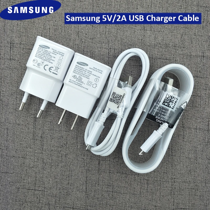 

Original Samsung 5V2A Charger Adapter Type C/Micro USB Cable For Galaxy S10 S9 S8 S7 S6 plus A10 A30 A50 A70 A3 A5 A6 A7 A8S A9S