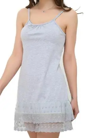 Сексуальное Женское ночное белье, мини ночные рубашки, винтажная белая ночная рубашка на бретельках, летняя стильная Хлопковая пижама, большой размер, ночная рубашка - Цвет: 9