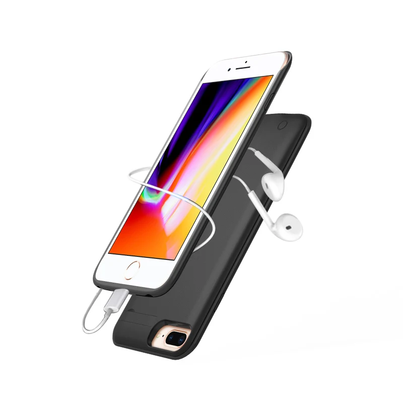 Для iPhone 6 6s 7 8 plus X XS ультратонкий резиновый двойной SIM двойной режим ожидания Bluetooth адаптер в режиме ожидания 7 дней 3150 мАч Внешний Аккумулятор Чехол