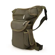 2017 Marque De Mode Nouveau Militaire Toile Hommes Femmes Vintage Brun ceinture Sac de Taille de Voyage Pack Jambe de Baisse Multifonction Téléphone Sac Li470