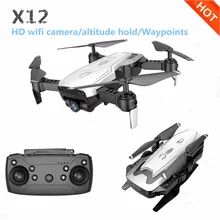 Новые X12 Drone с 0.3MP/2MP Широкий формат HD Камера FPV мини Drone Headless режим RC, вертолеты-Квадрокоптеры VS E58 Дрон