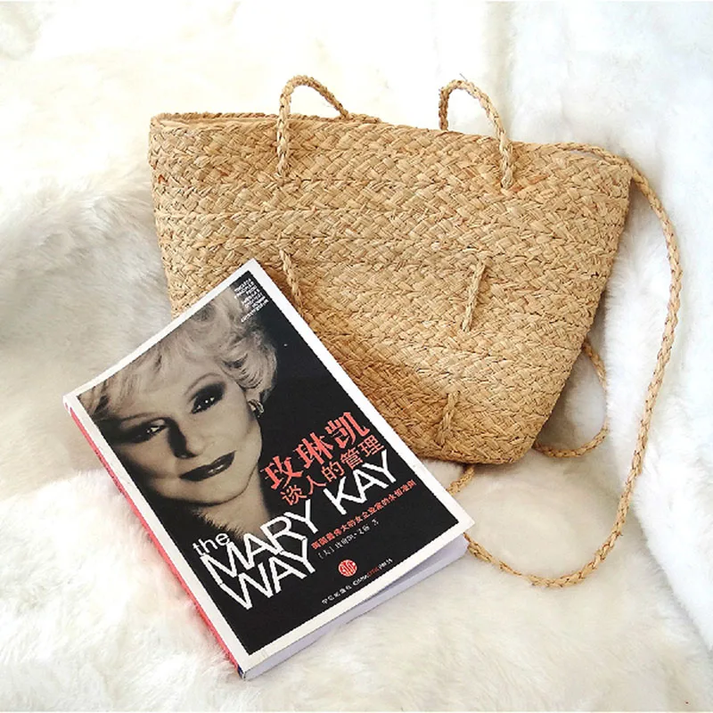 Women Straw Bags Female Summer Beach Shoulder Bag Lady Large Capacity Vintage Weave Bag High Quality Crossbody Basket Bag SS0390 (9)
