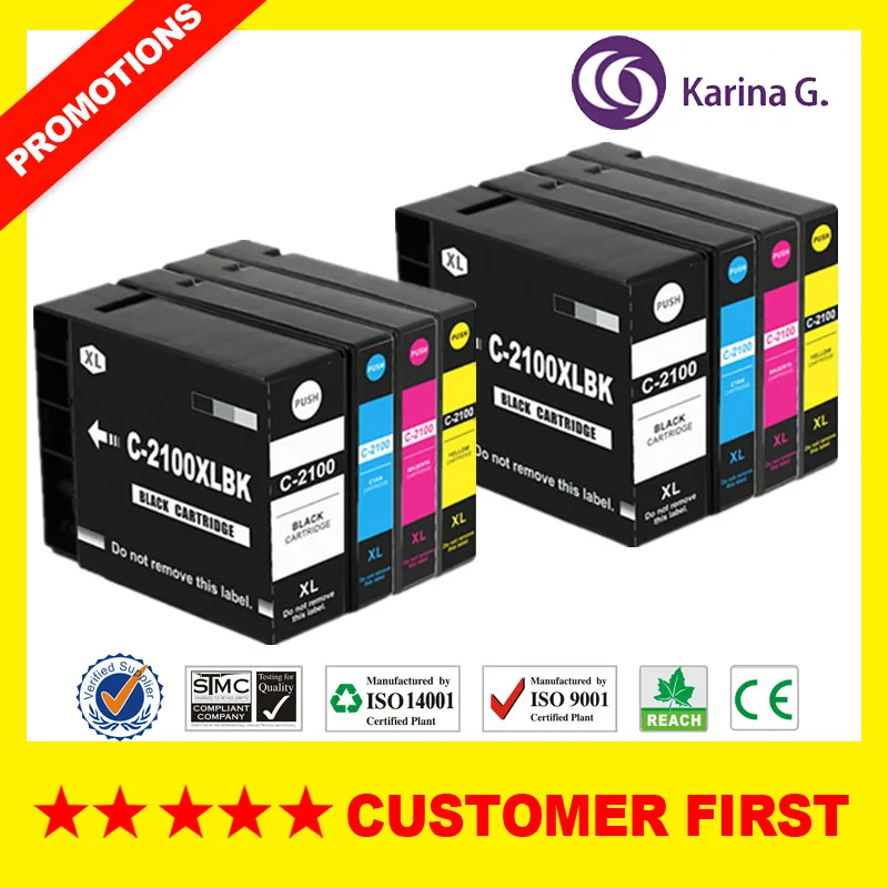

Compatible ink Cartridge For PGI-2100 PGI2100 pgi 2100 suit For Canon MAXIFY Ib4010 MAXIFY MB5310 etc.