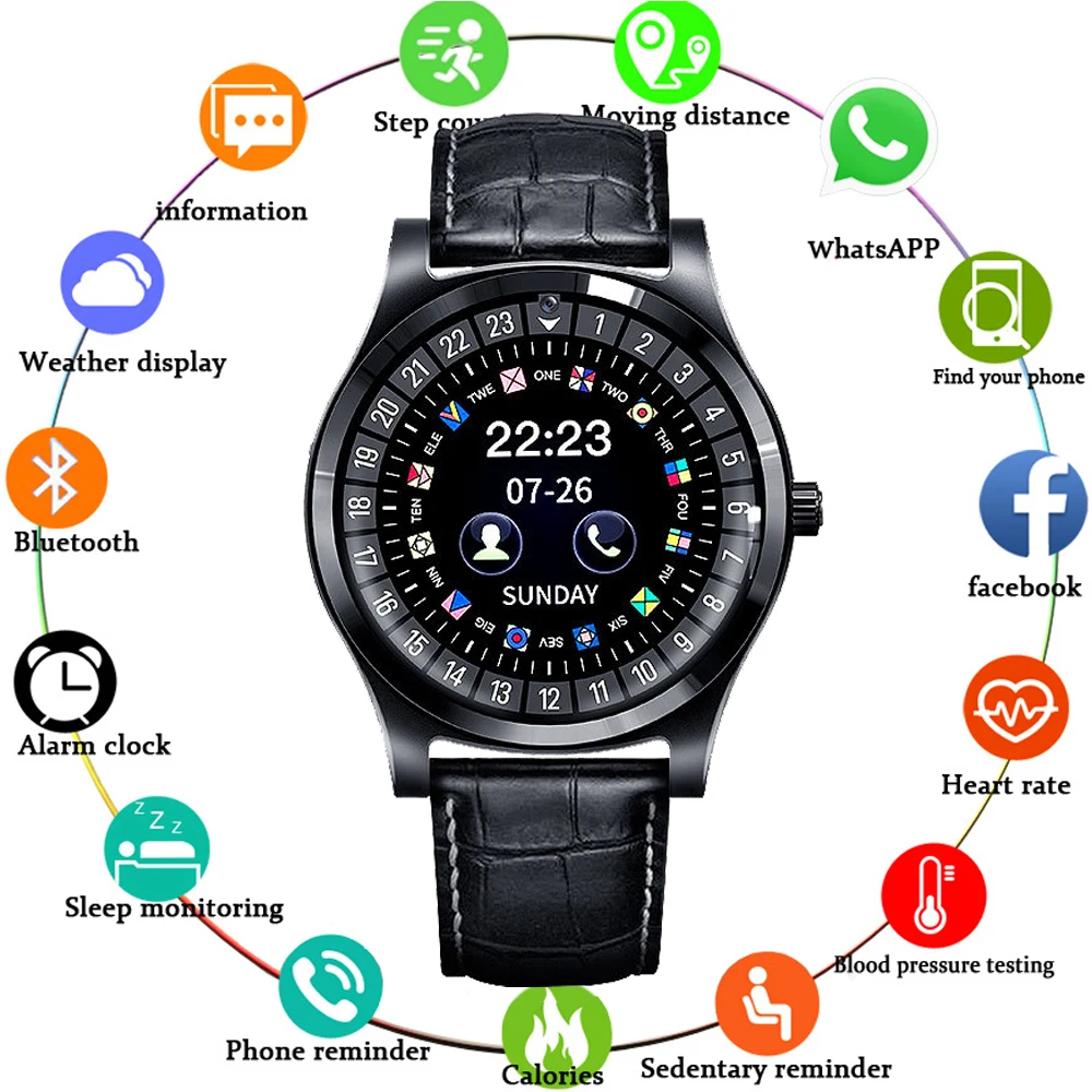 

CHENXI Bluetooth Smart Watch Q912 With Camera Facebook Whatsapp Twitter Sync SMS Smartwatch Support SIM TF Card For IOS Android