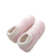 Теплые зимние меховые тапочки; женские и мужские тапочки; хлопковые домашние Вьетнамки для влюбленных; плюшевые домашние тапочки; женская обувь