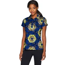 Летняя мода короткий рукав футболки женские топы Дашики одежда Африканский Праздничный Принт футболка Африка женская одежда на заказ