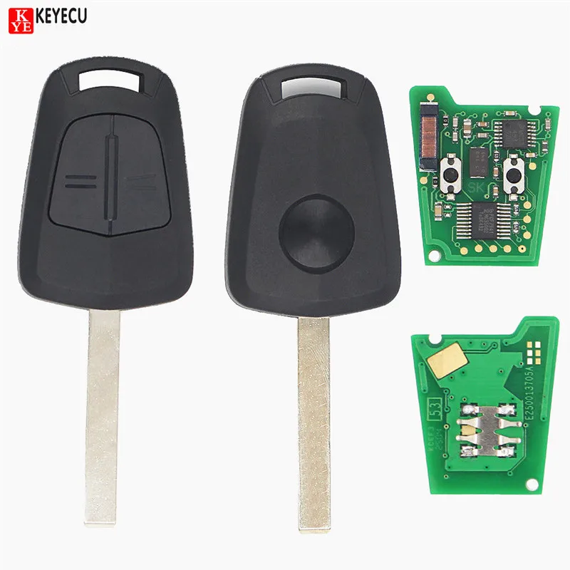 Keyecu Replacement Remote Car Key FOB 2 Button 433MHz PCF7941 for