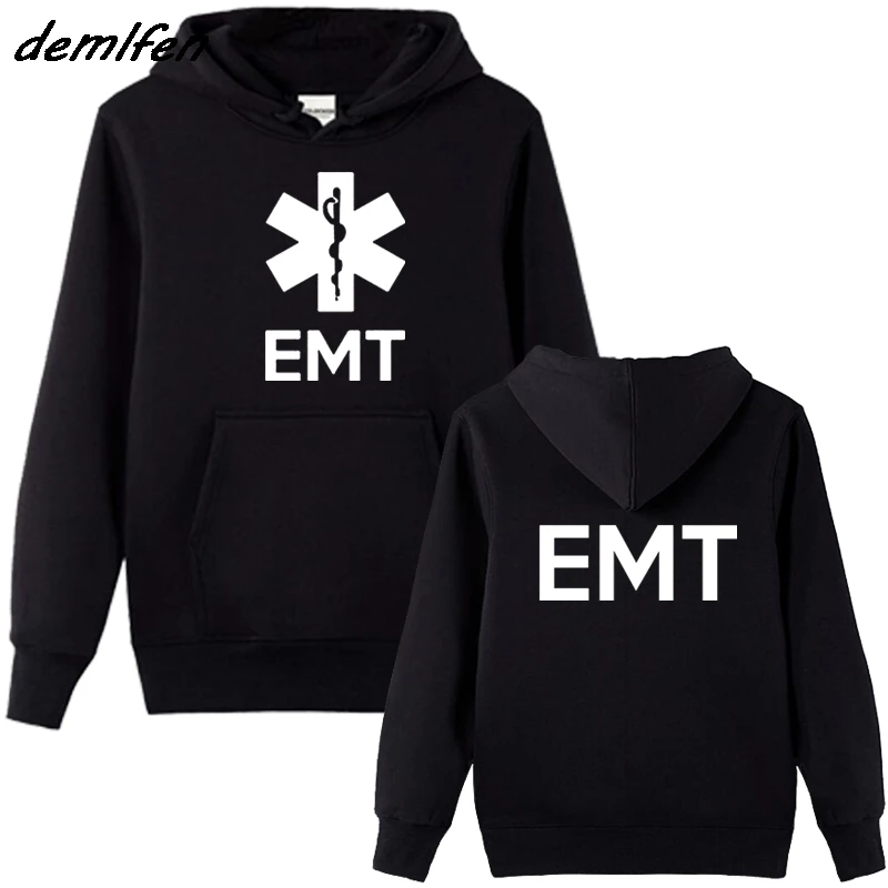 Модная флисовая толстовка с капюшоном EMT EMS фельдшер скорой медицинской помощи