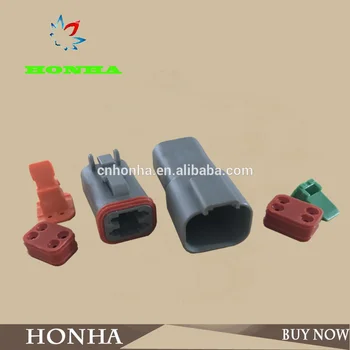 

Free shipping 5/10/20/50 pcs/lots DTseries 6 Pin/way Waterproof Electrical Wire Connector plug Kit 22-16AWG for DT06-6S DT04-6P