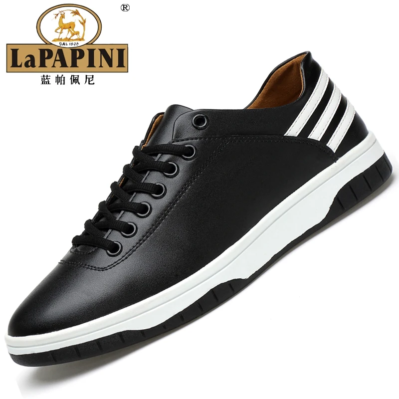 

2017 Hot sale Spring/Autumn men shoes  6cm stealth Genuine Leather Breathable/Height increasing   Men's Casual Shoes