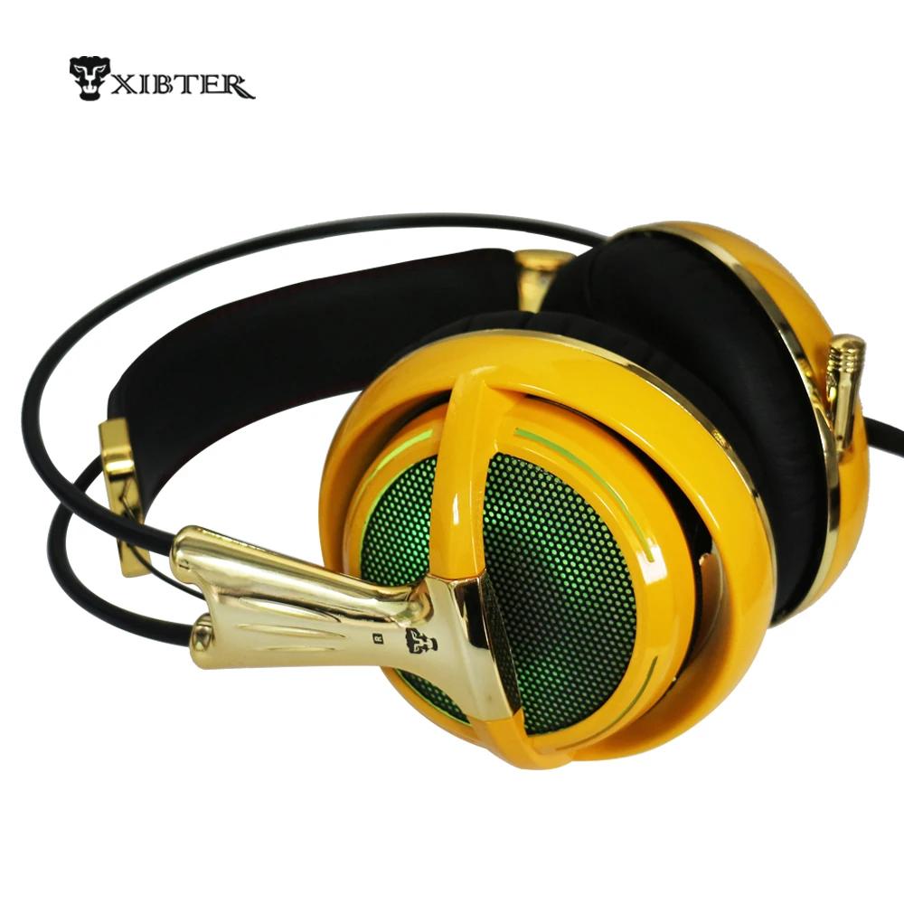 

XIBTER Professional Gaming Headset USB 7.1 Surround Sound Neon Luminous Headband Headphone For PC Games Bloody CSGO XBOX GTA