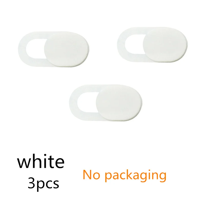 white 3pcs Новое поступление, пластиковая крышка для веб-камеры, универсальная крышка для веб-камеры, ноутбука, iPhone, ПК, ноутбуков, наклейка - Цвет: white 3pcs