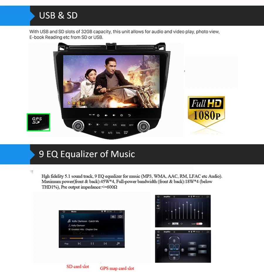 Discount Asvegen Car Radio GPS Navigation For Honda Accord 7th 2003-2007 Android 6.0 1024*600 Quad Core 10.1" Stereo Multimedia Player 7