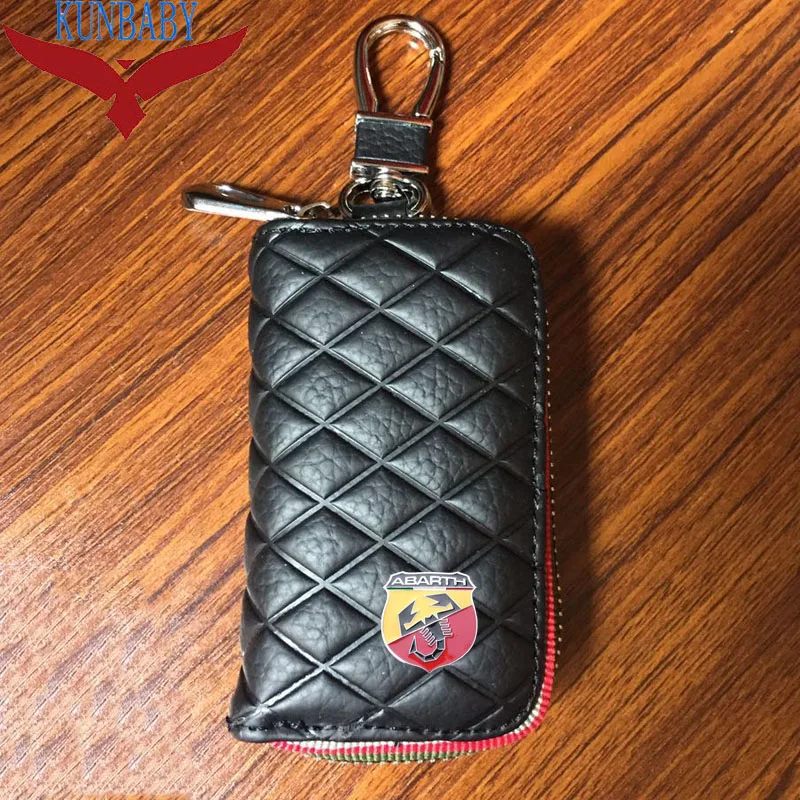 KUNBABY Top Genuine Leather Bag Car Key Case Cover Wallets