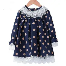 Платье принцессы; костюмы для девочек; Новое Детское платье; весенние детские платья с длинными рукавами; Милая Одежда для девочек