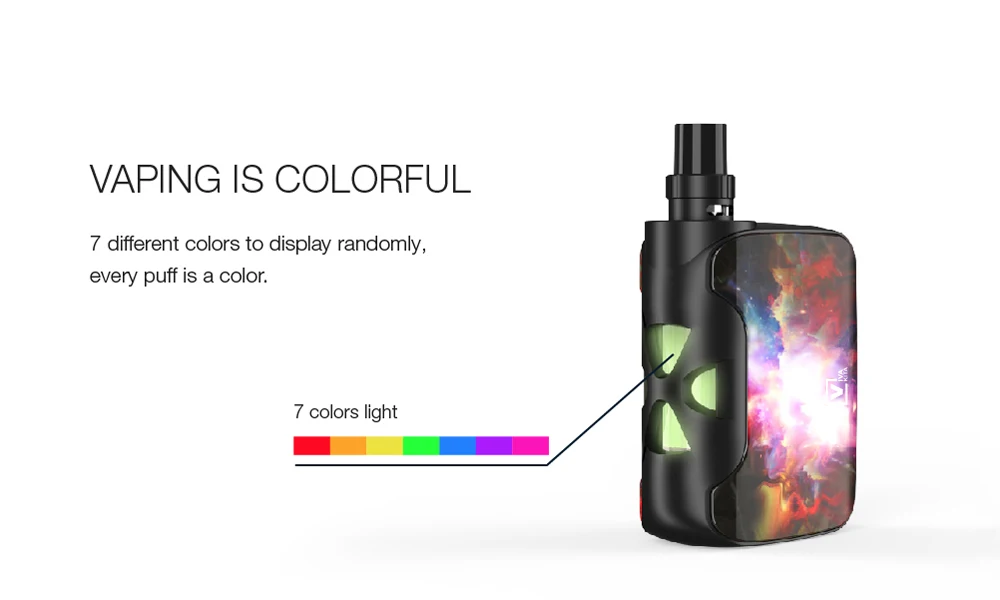 Electronic Cigarette vape kit 50W Fusion SP kit 1500mah Vape mod All-In-One 2.0ml atomizer vaporizer 50W vapor box Mod battery