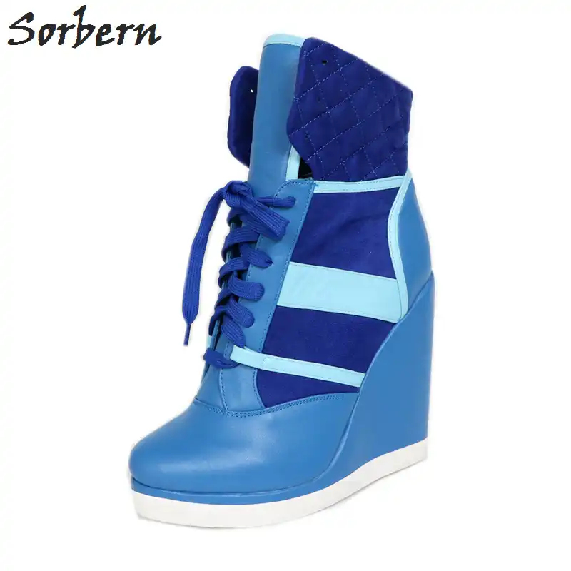 heeled sneaker booties