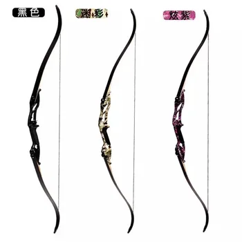 

Wholesale 3 Color 56/58/60Inches 30-50LB With Metal Riser Recurve Bow Hunting Bow Brace Height Traditional Long Bow Hunting