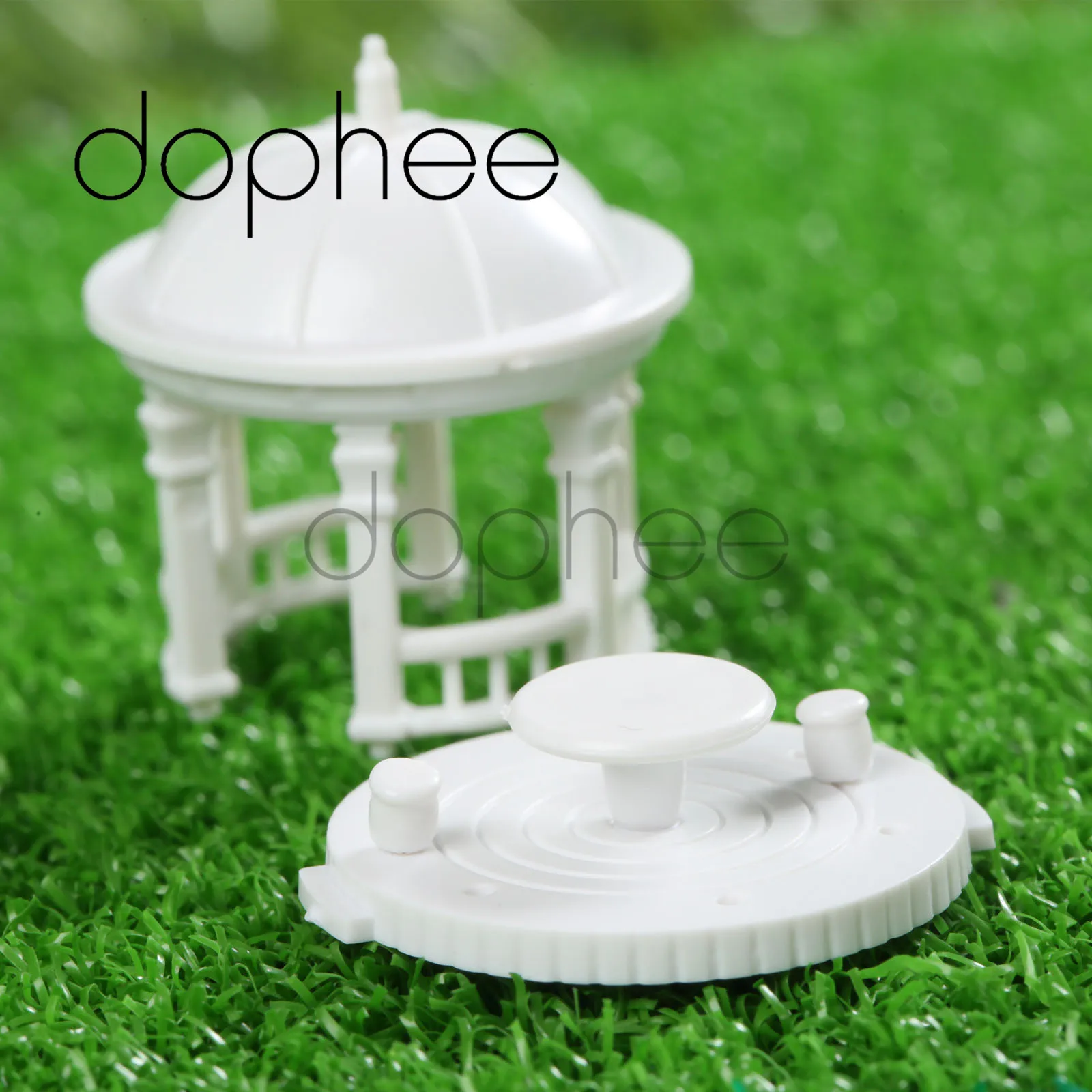 Dophee 2 комплекта шкал 1:150 белый пластиковый купол модель павильона Gloriette китайское