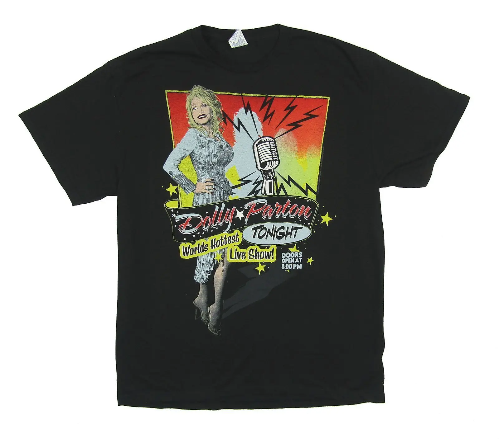 

Dolly Parton Live Show Blue Smoke World Tour 2014 Black T Shirt New Official O-Neck Teenage T-Shirt Interesting