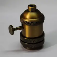 С фабрики Лофт Винтаж Ретро покрытием Эдисона гнездо держатель E27/UL/110 В/220 В алюминиевая лампа база LB-014