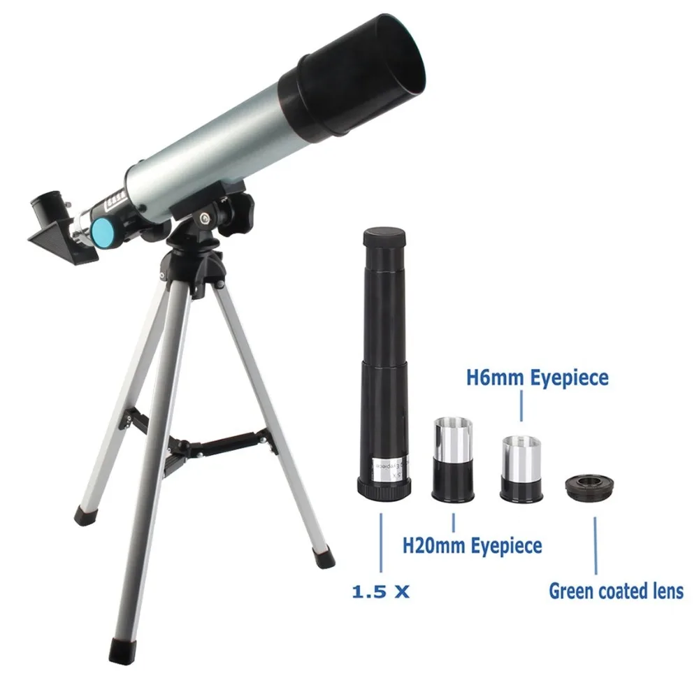 Монокуляр f36050 астрономический телескоп 360x50 рефрактор телескоп с портативным штативом разведочные подарки игрушки для детей и взрослых