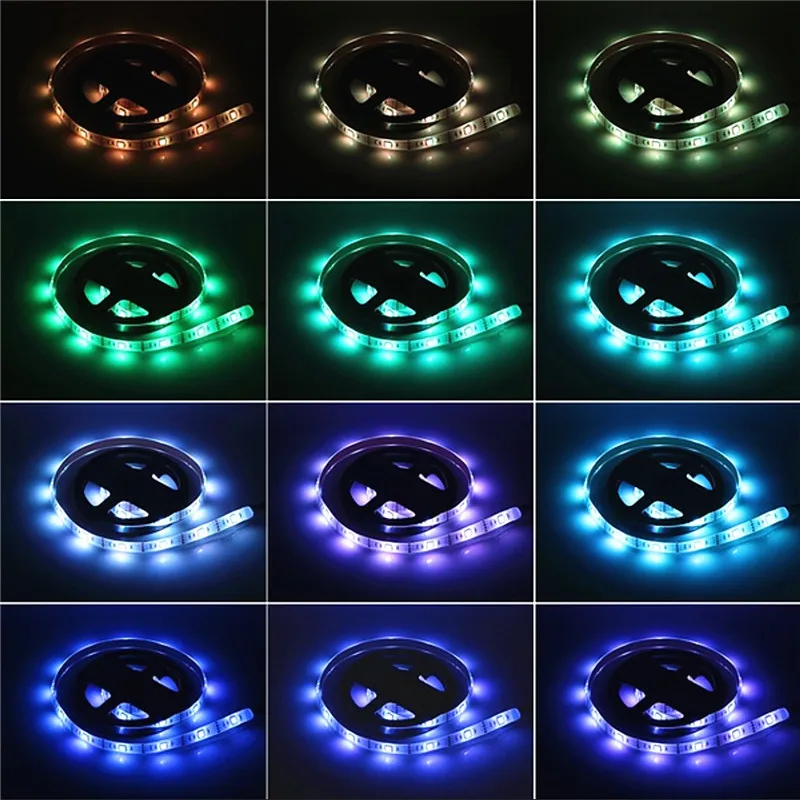 5 В USB SMD 5050 RGB Гибкая светодиодная лента 4X50 см 2x50 + 2x100 ТВ фоновая полоса комплект