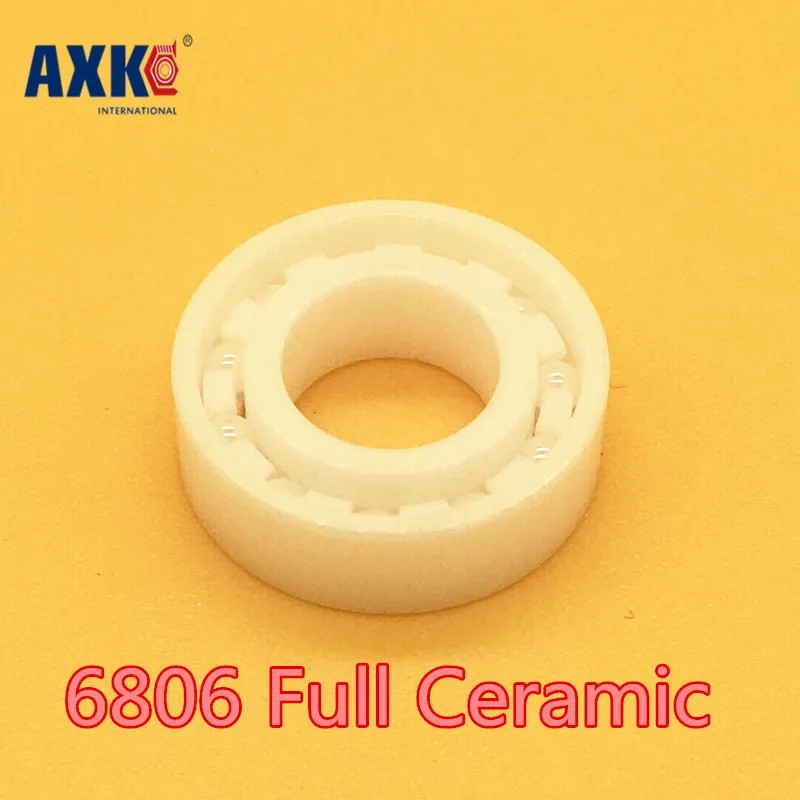 2018 Real Top Fashion Axk 6806 Full Ceramic Bearing ( 1 Pc ) 30*42*7 Mm Zro2 Material 6806ce All Zirconia Ball Bearings