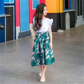 

New Girls Pleated Skirt Kids Beach Skirt Girls Clothing Children Skirt Girls Clothing Girls Skrit Floral Brand Kids Skirt