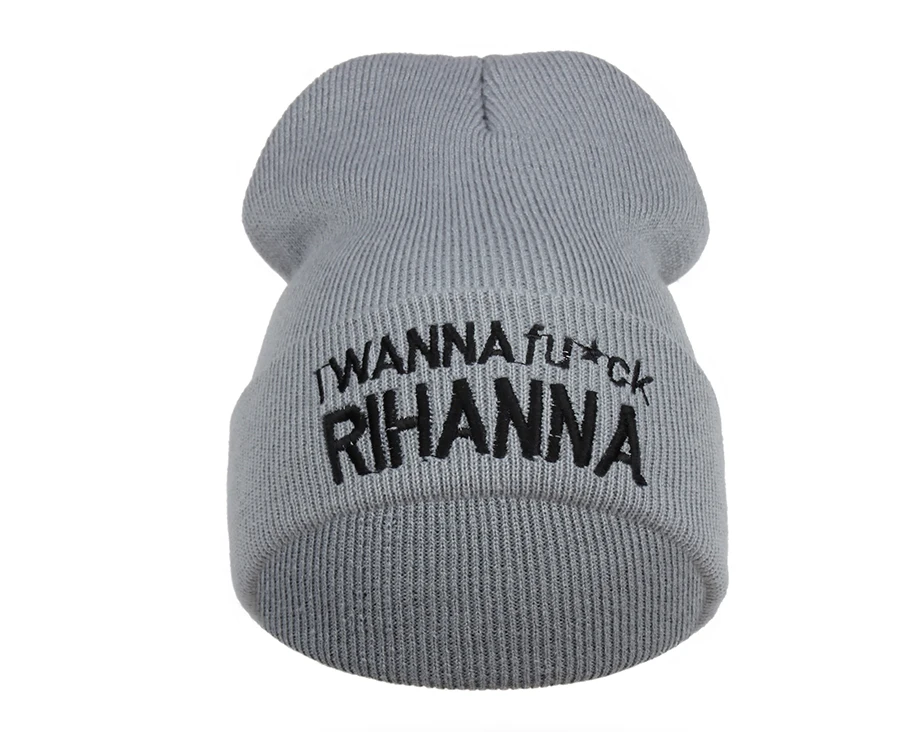 1ADK Embroidery Rihanna Hat Winter Brand Casual High Quality 2018 New Fashion Beanie For Girls Boys #CAP076