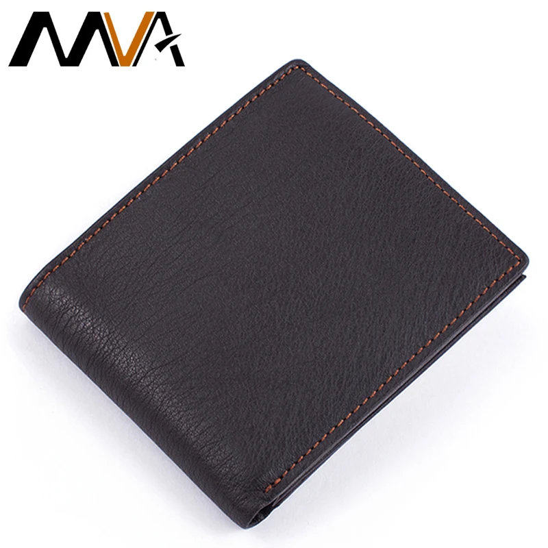 MVA New Brand Smart Clutch Wallet Male Purse Short Men Wallets Genuine Leather Male Card Holder Wallet for Coin Purse Men 8151 MVA New Brand Smart Clutch Wallet Male Purse Short Men Wallets Genuine Leather Male Card Holder Wallet for Coin Purse Men 8151