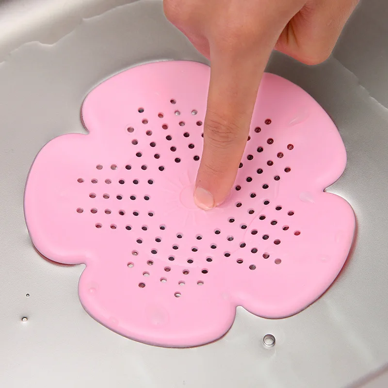 

Silicone Sink Drain Filter Bathtub Hair Catcher Stopper Shower Drain Hole Filter Trap Sink Strainer for Kitchen Bathroom Toilet